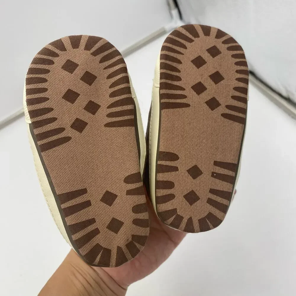 Carter's Boy's Brown Corduroy Sherpa Lined Booties Size 9-12M